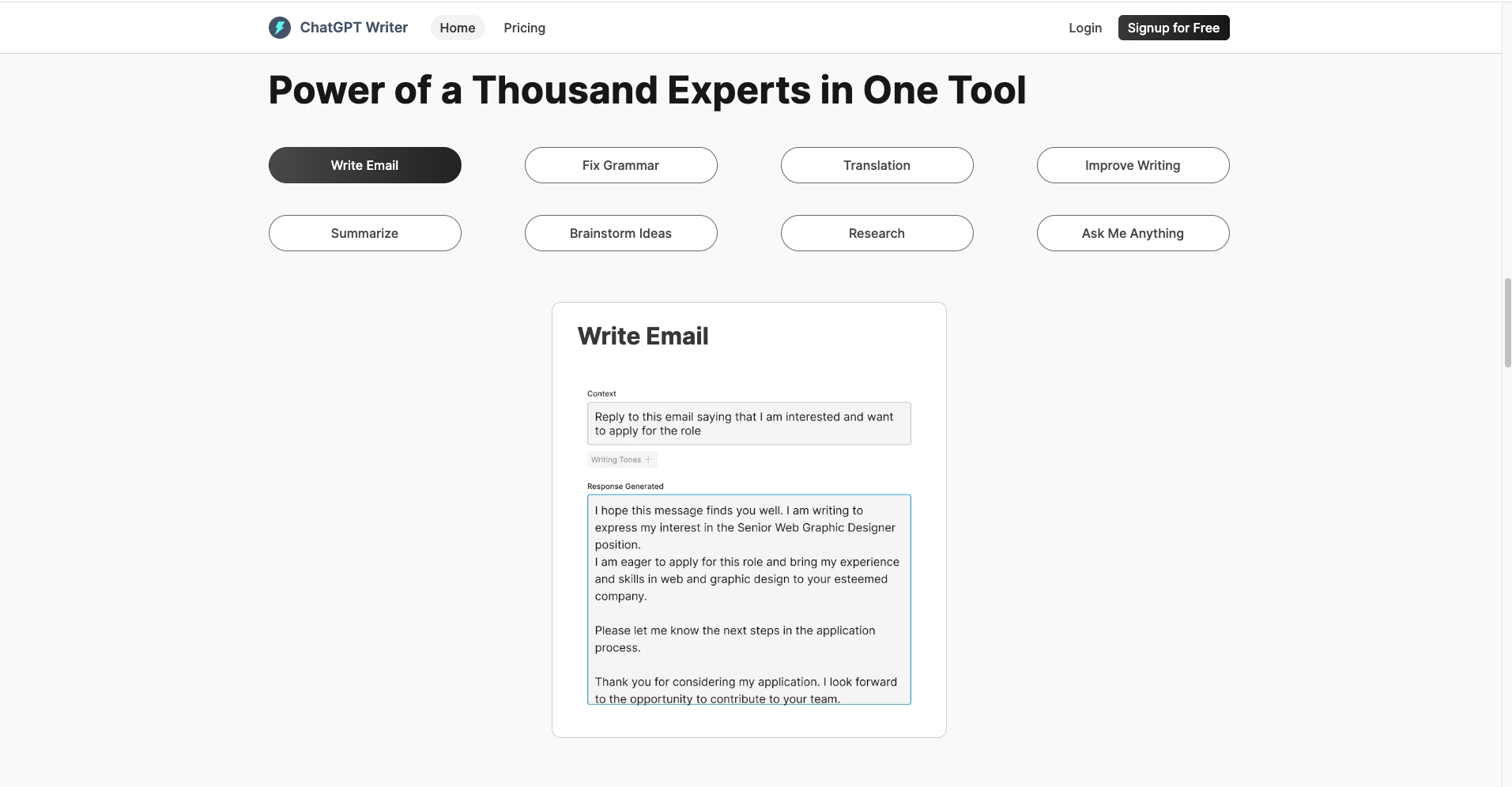 ChatGPT Writer: Potenzia le tue Email